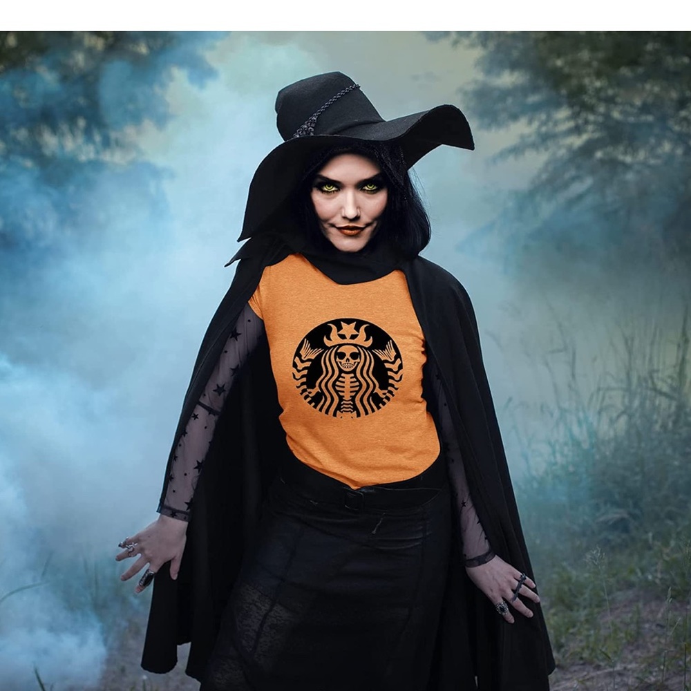 Witch Halloween Starbucks Shirt - Picture 5 of 5